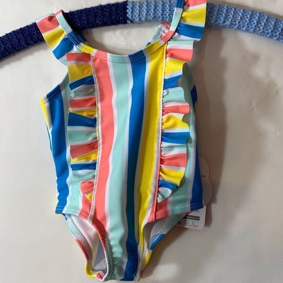 12 M Girls Swimsuit NWT - Picture 1 of 2